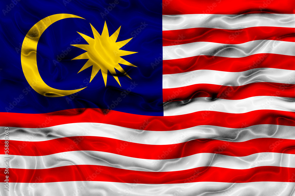 National flag of Malaysia. Background with flag of Malaysia National flag of Malaysia. Background with flag of Malaysia