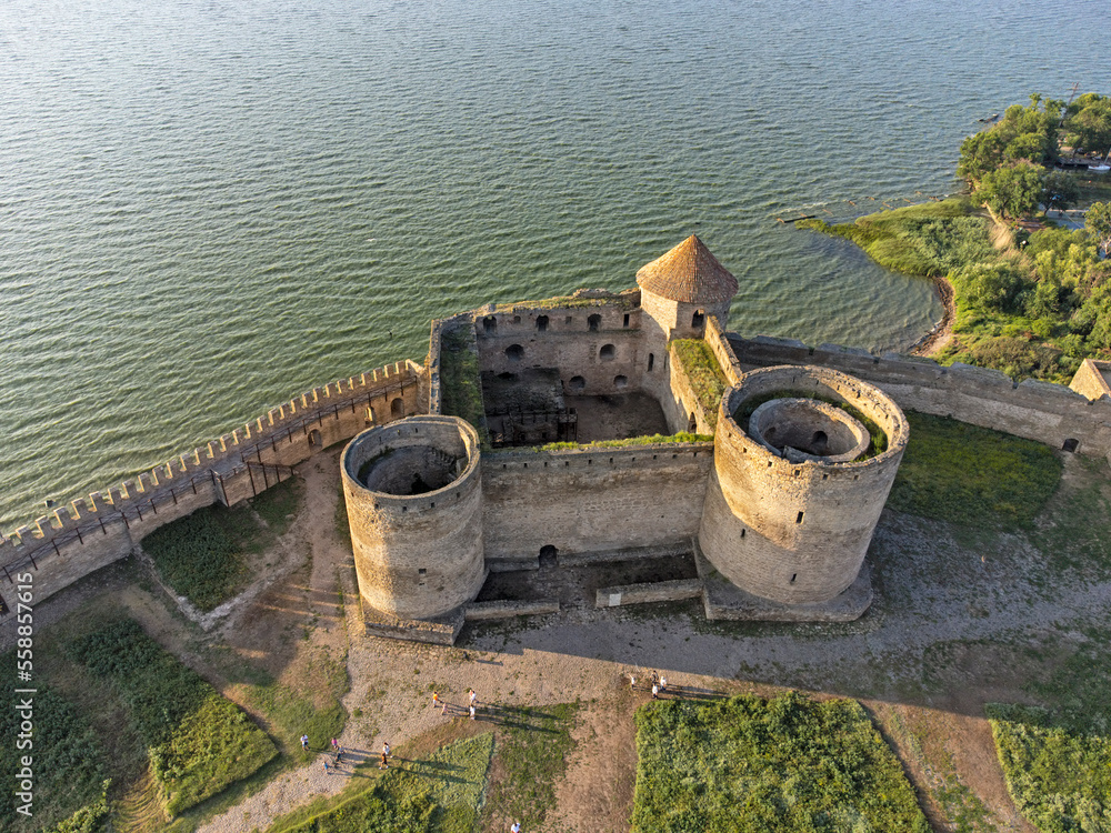 Aerial view of Fort Alexander I near Kronstadt and Saint Petersburg Aerial view of Fort Alexander I near Kronstadt and Saint Petersburg