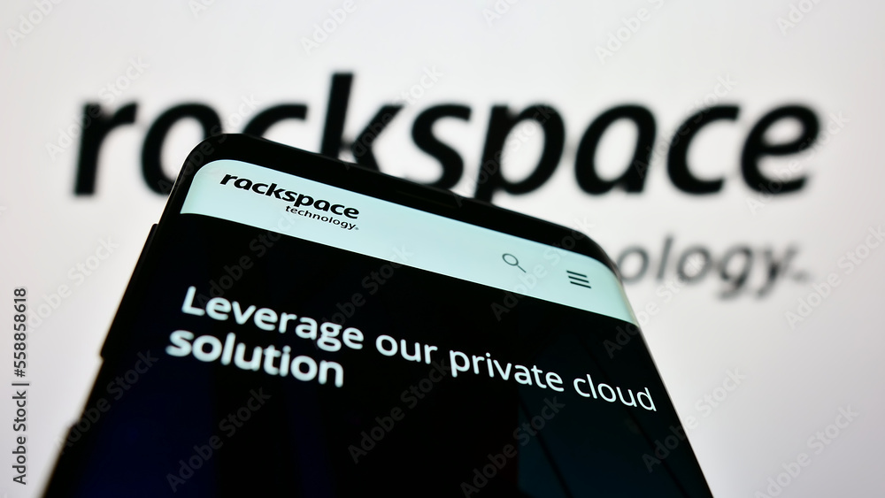 Stuttgart, Germany 12312022 Smartphone with webpage of US data