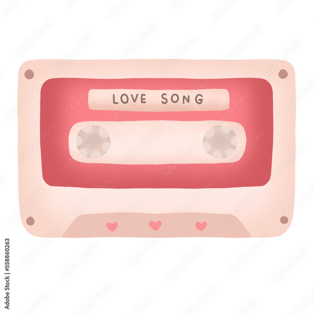 Cassette Element Illustration Cassette Element Illustration