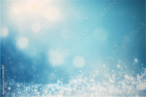 Blue winter background with...