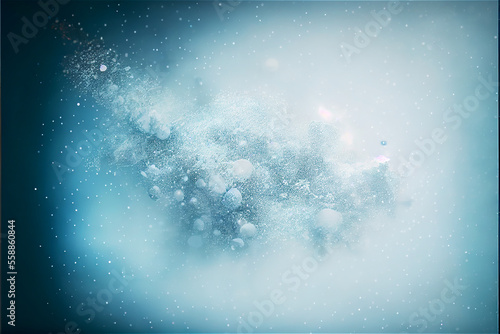 Blue winter background with...