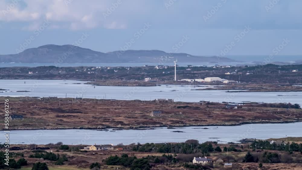 Burtonport seen from Maghery in County Donegal, Ireland