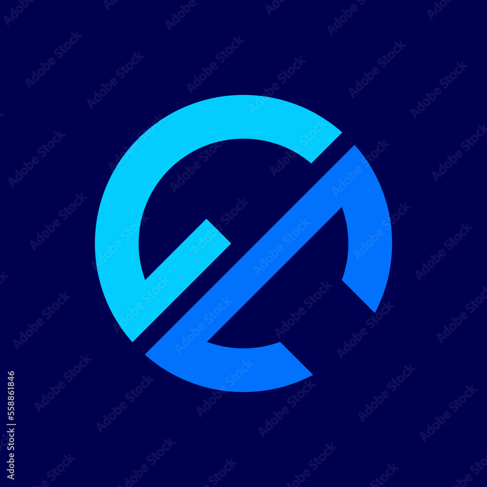 GC abstract vector logo monogram template GC abstract vector logo monogram template