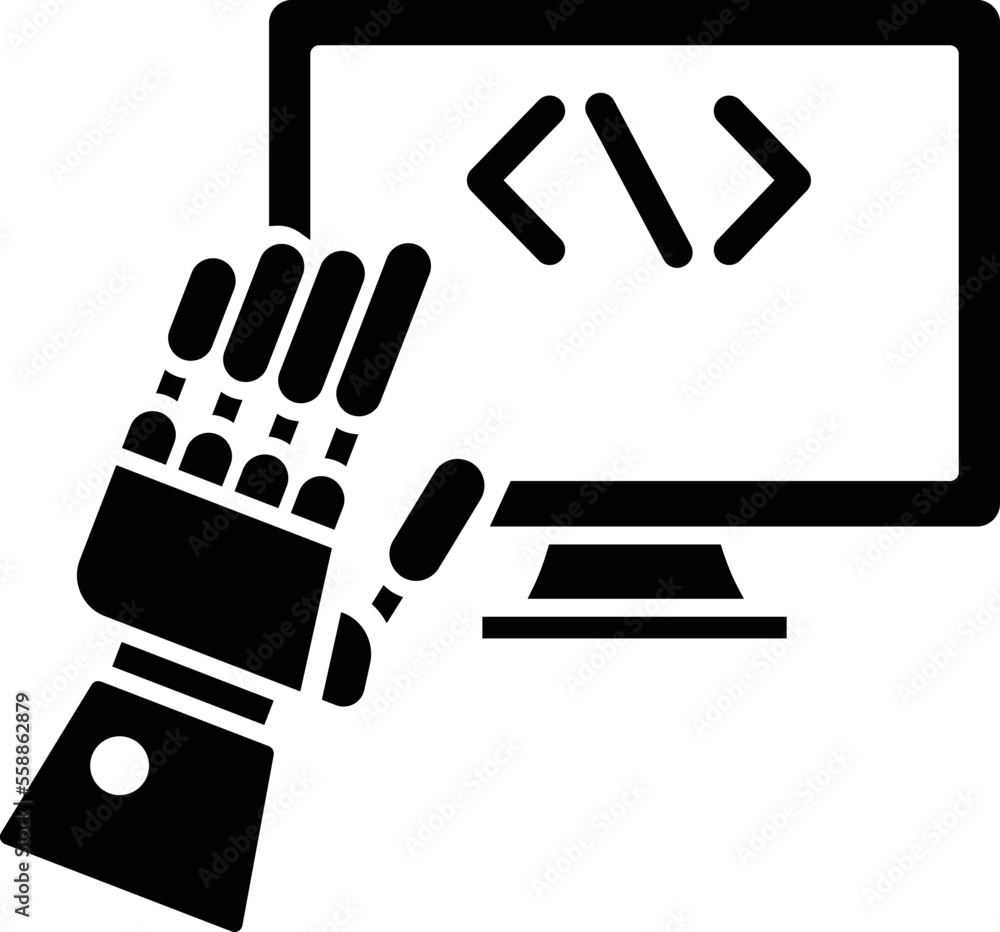 Artificial Coding Vector Icon
Artificial Coding Vector Icon