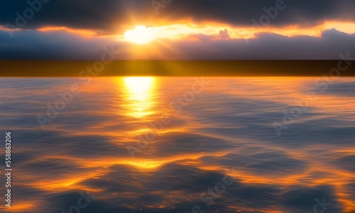 sunset over the sea © BrandwayArt