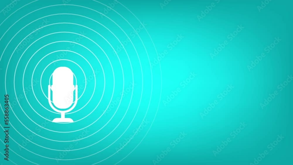Podcast. Podcasting, online radio, music steaming concept. 2d animation, video clip. Podcast. Podcasting, online radio, music steaming concept. 2d animation, video clip.