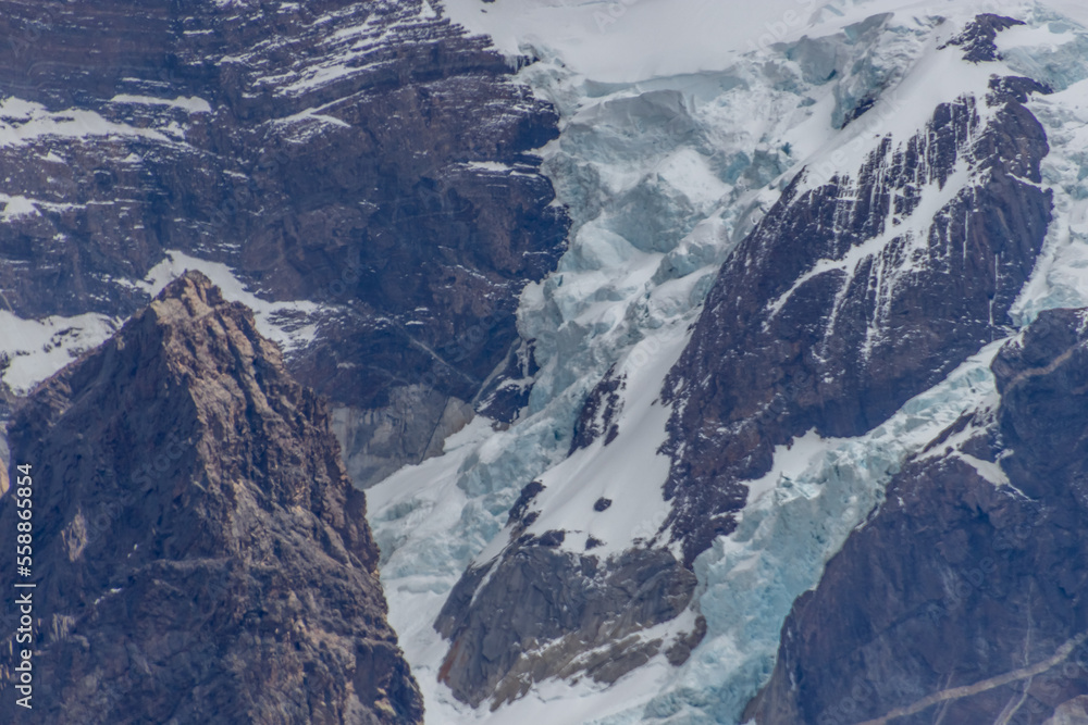 Torres del Paine ice glaciar