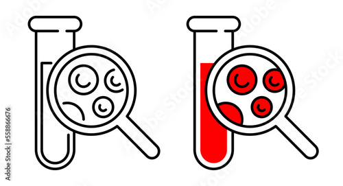 Blood test - Complete count CBC 3D icon