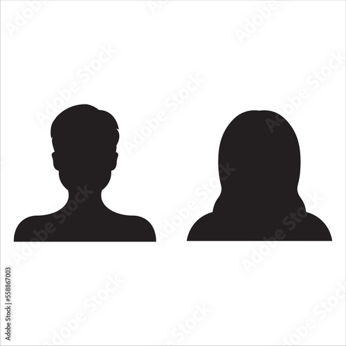 profile avatar man and woman icon, vector, illustration, symbol