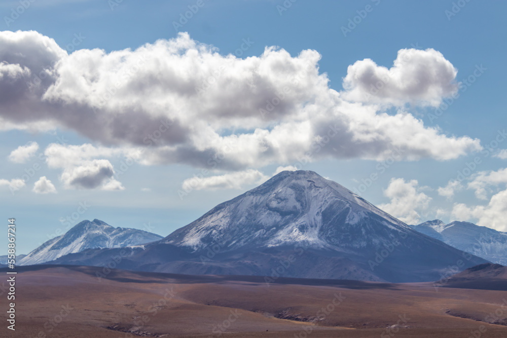 Snow in Atacama Desert Chile Snow in Atacama Desert Chile