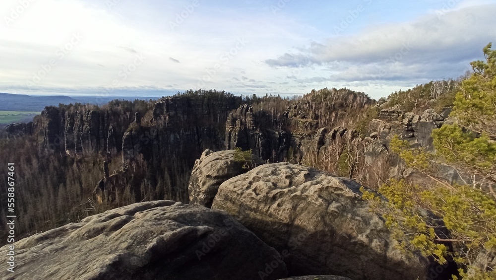 Fototapeta premium rocky mountain landscape