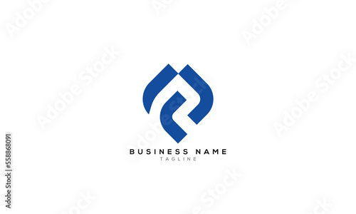 FP, PF, FA, AF, Abstract initial monogram letter alphabet logo design © Faiz