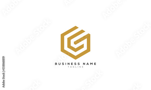CG, GC, G, GU, UG, GL, LG, Abstract initial monogram letter alphabet logo design