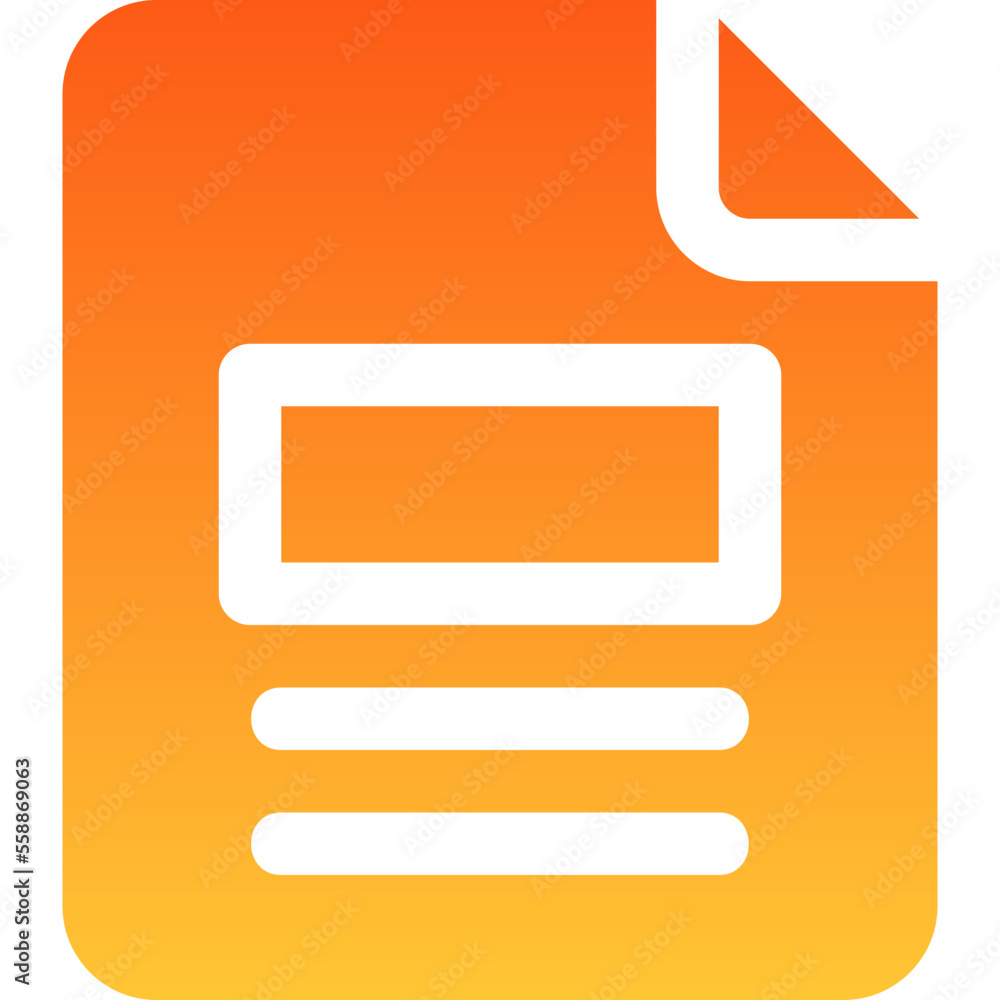 sheet flat gradient icon sheet flat gradient icon