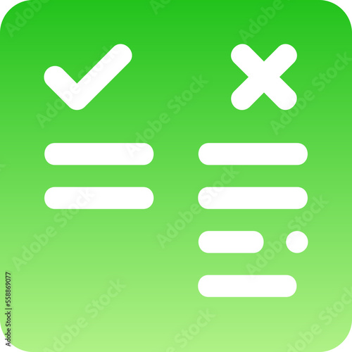 suggestion flat gradient icon