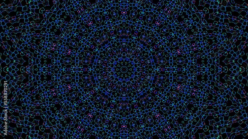 Abstract background moving stripes and flashing with shining light dots. Animation with circles Abstract background moving stripes and flashing with shining light dots. Animation with circles