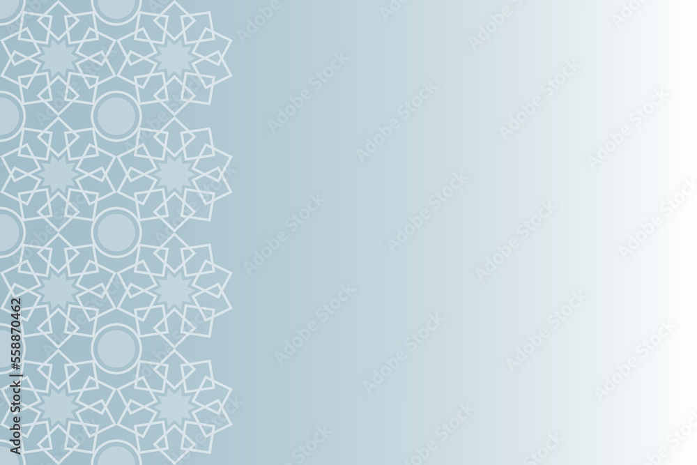 Background design with geometric lace pattern on one side. Background design with geometric lace pattern on one side.