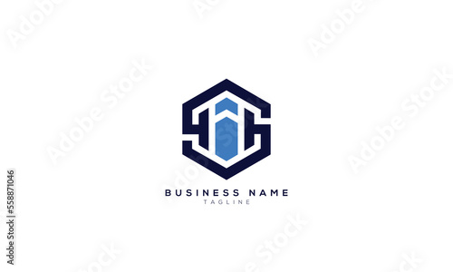 SI, IS, I, S, Abstract initial monogram letter alphabet logo design