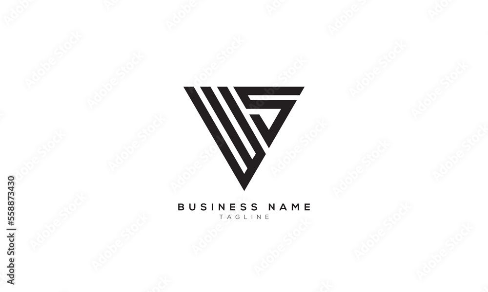WS, SW, WA, AW, WU, UW, WV, VW, Abstract initial monogram letter alphabet logo design WS, SW, WA, AW, WU, UW, WV, VW, Abstract initial monogram letter alphabet logo design