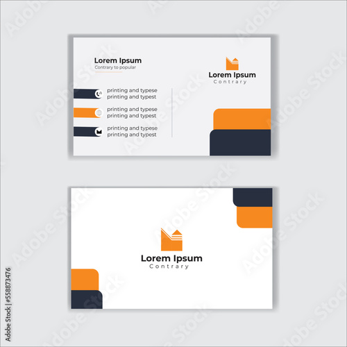 creative modern corporate digital company office vector editable useable business card design .

