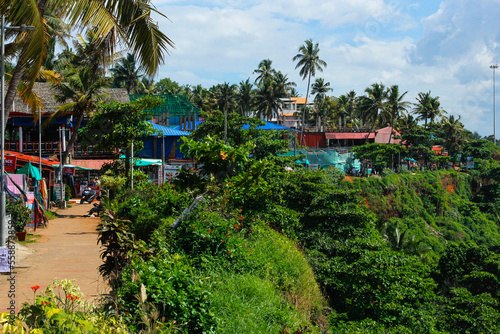 Center of Varkala, Varkala Cliff. Kerala, India