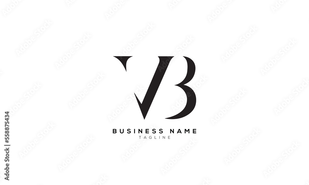 VB, BV, IB, BI, Abstract initial monogram letter alphabet logo design VB, BV, IB, BI, Abstract initial monogram letter alphabet logo design