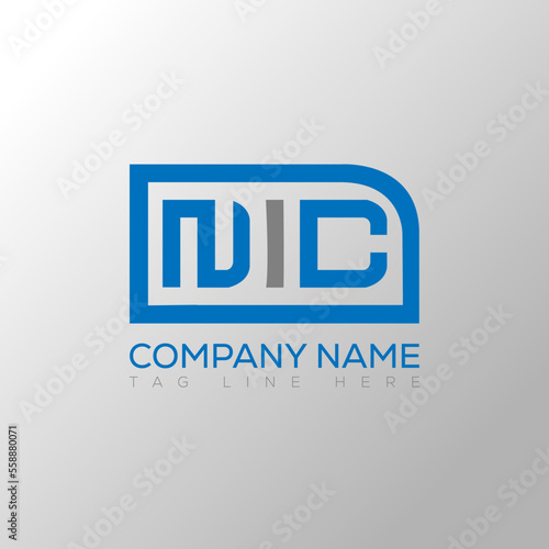 NIC letter logo creative design. NIC unique design.
