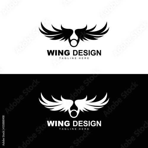 Fototapeta Naklejka Na Ścianę i Meble -  Wings Logo, Phoenix Logo, Bird Wing Vector, Template Illustration, Wing Brand Design