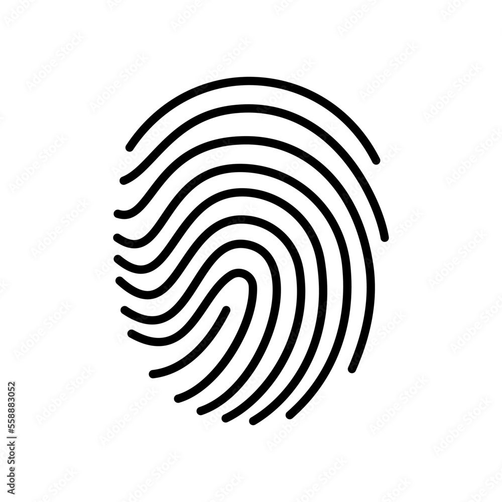 Fingerprint icon vector set. Dactylogram illustration sign collection. Security symbol. Password logo. Fingerprint icon vector set. Dactylogram illustration sign collection. Security symbol. Password logo.