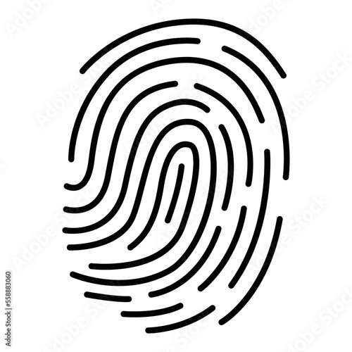 Fingerprint icon vector set. Dactylogram illustration sign collection. Security symbol. Password logo.