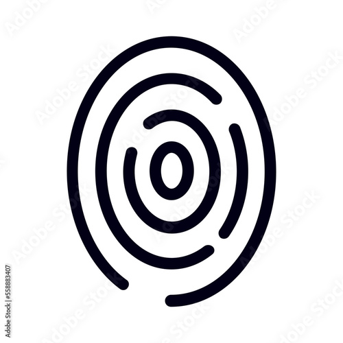 Fingerprint icon vector set. Dactylogram illustration sign collection. Security symbol. Password logo.