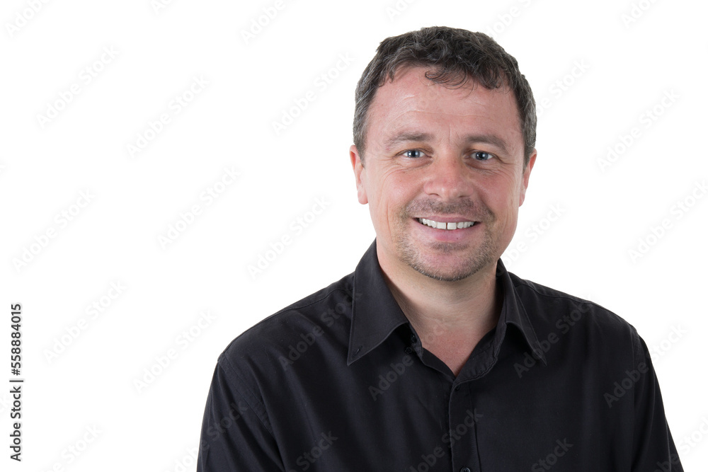 handsome man smiling happy middle aged with a beard transparent png background image handsome man smiling happy middle aged with a beard transparent png background image