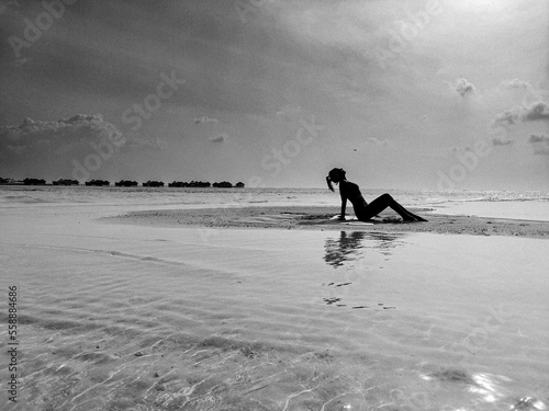 Meditation on the beach