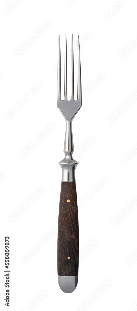 Naklejka premium Fork on transparent background. png file