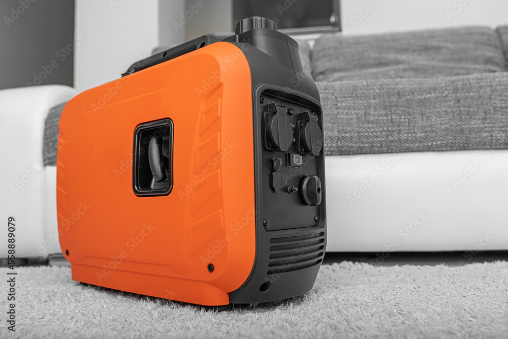 Inverter power generator in the house. The generator can only be used outdoors.