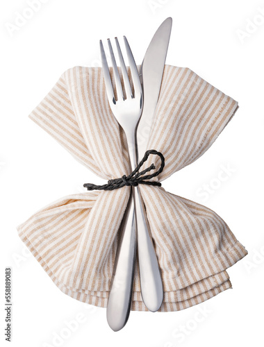 cutlery on transparent background. png file photo