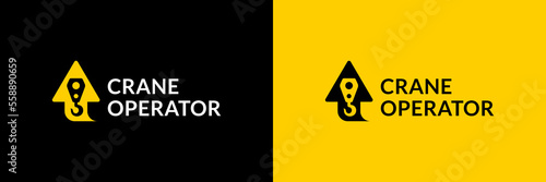 Modern crane operator symbol