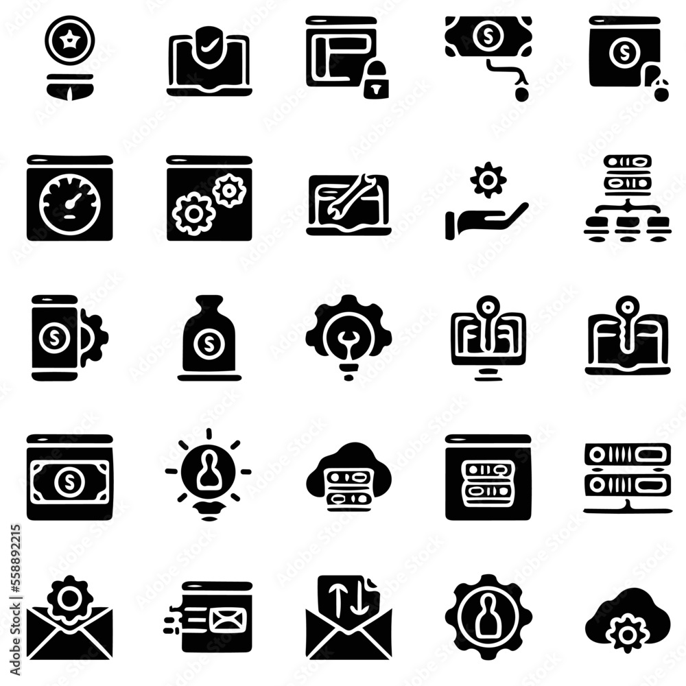 vector illustration, SEO icon set, marketing icon pack, commerce icon set, solid icon vector illustration, SEO icon set, marketing icon pack, commerce icon set, solid icon