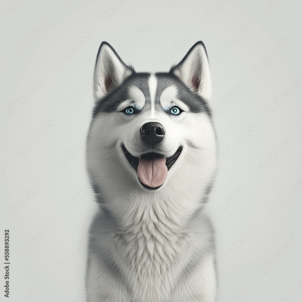Fototapeta premium siberian husky puppy