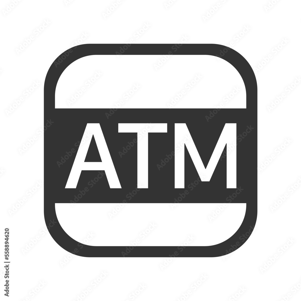 ATM icon. Withdrawal symbol modern, simple, vector, icon for website design, mobile app, ui. Vector Illustration ATM icon. Withdrawal symbol modern, simple, vector, icon for website design, mobile app, ui. Vector Illustration