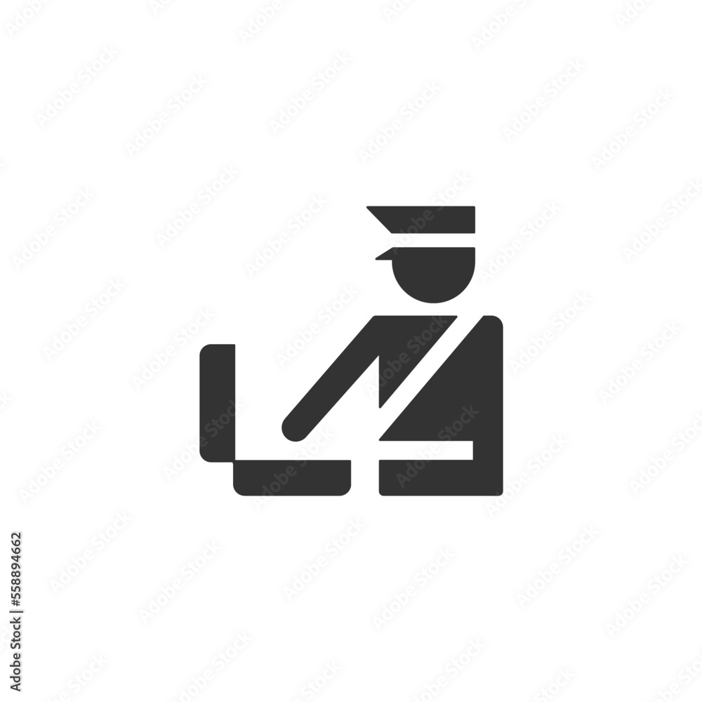 Customs icon. Luggage control symbol modern, simple, vector, icon for ...