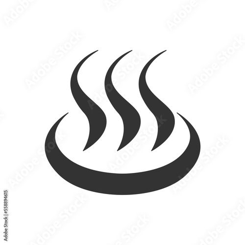 Hot springs icon. Steam symbol modern, simple, vector, icon for website design, mobile app, ui. Vector Illustration