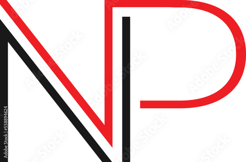 np letter logo