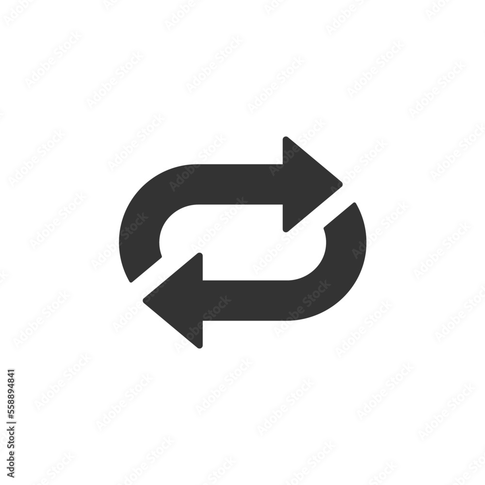 Repeat icon. Multimedia symbol modern, simple, vector, icon for website design, mobile app, ui. Vector Illustration Repeat icon. Multimedia symbol modern, simple, vector, icon for website design, mobile app, ui. Vector Illustration