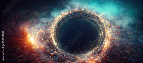 Fotografia galaxy space hole background