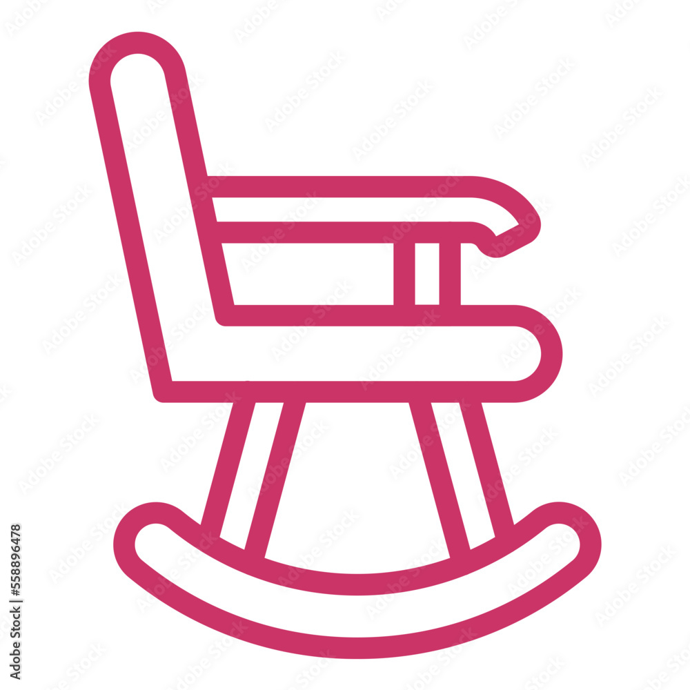 Rocking Chair Icon Style Rocking Chair Icon Style