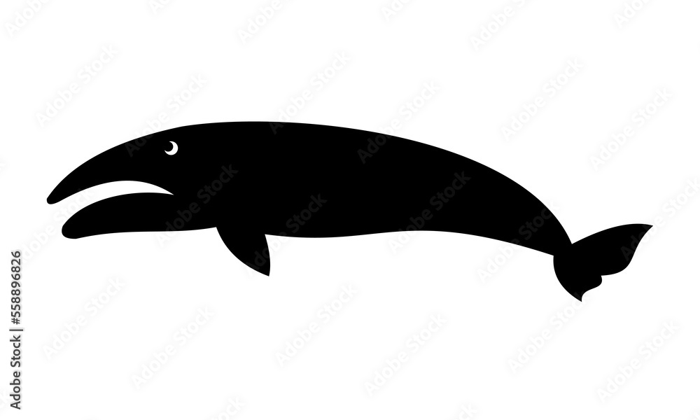 big whale silhouette logo vector big whale silhouette logo vector