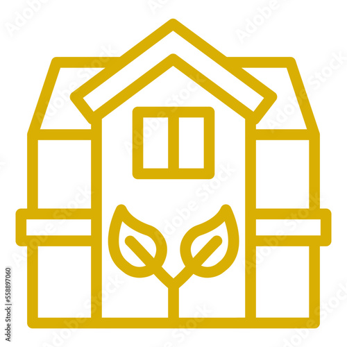 Eco House Icon Style