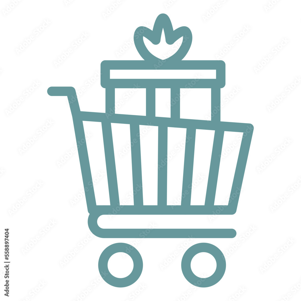 Package Trolley Icon Style Package Trolley Icon Style